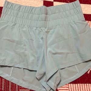 Women’s CVG sky blue daybreak running shorts